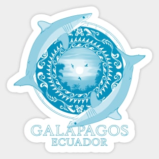 Mako Sharks Ecuador Galápagos Sticker